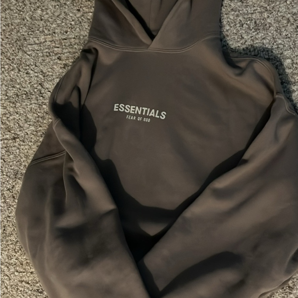 Fear of God Essentials Hoodie in Dark Gray